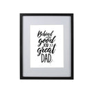 Facepaper "Great Dad"