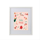 Facepaper "Feliz Natal Bege"