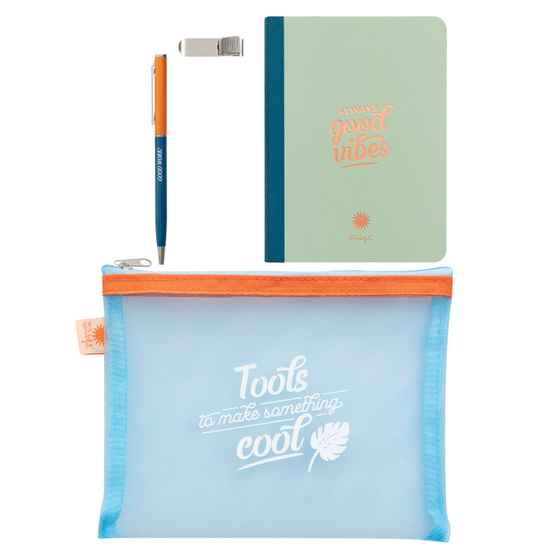 Estojo Com Caderno E Caneta Tools To Mask Something Cool