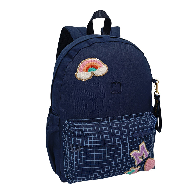 Mochila Chenille Navy Marshmallow