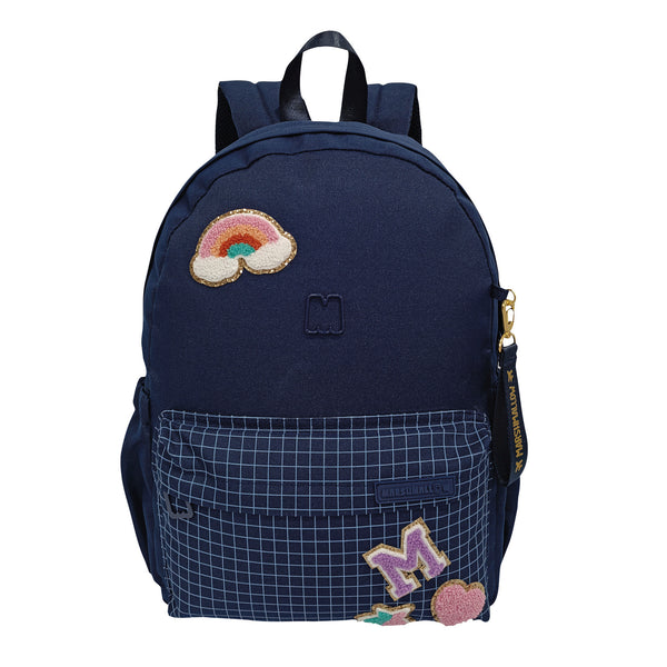 Mochila Chenille Navy Marshmallow