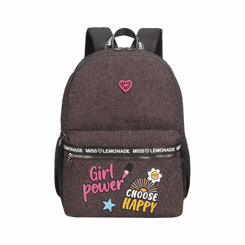 Mochila Dupla Girl Power Glitter Miss Le