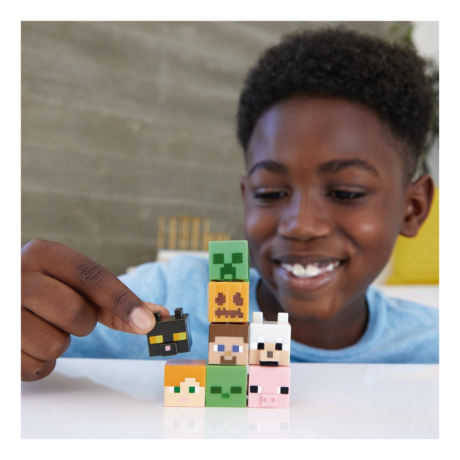 Minecraft - Figuras Mob Head Minis (artigo sortido)