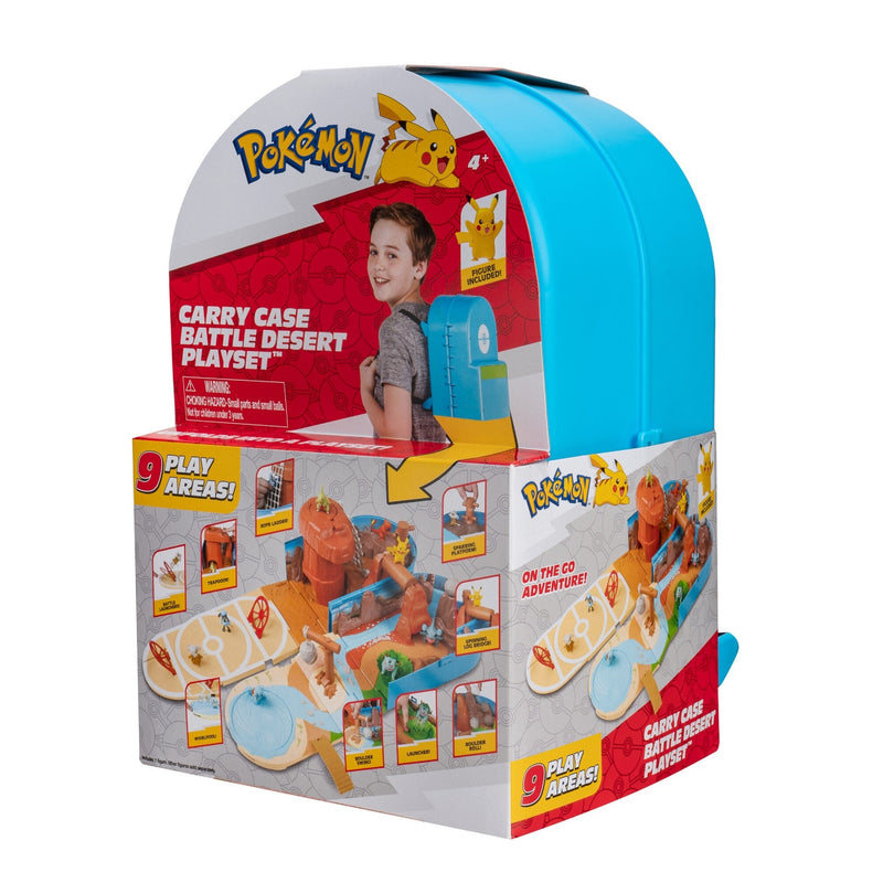 Playset Mochila Mundo Do Deserto Pokemon