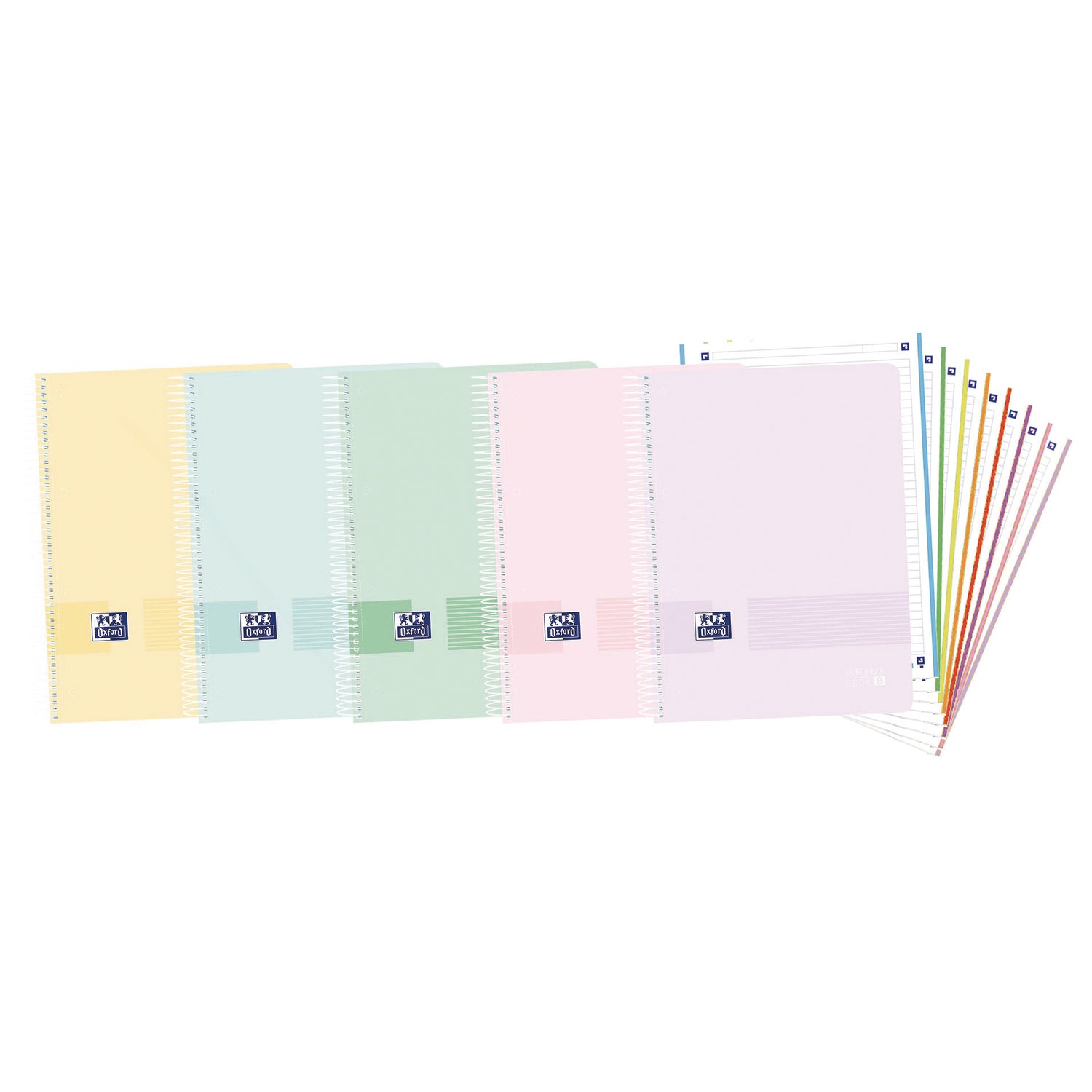 Caderno Espiral A4 Pautado Live & Go 8 Disciplinas (várias cores)