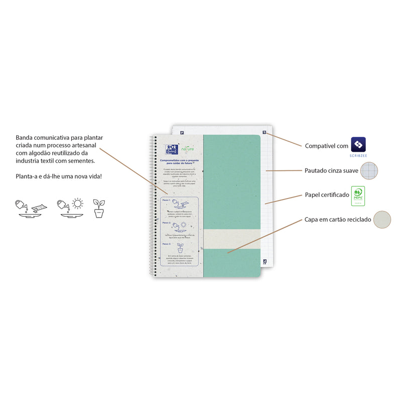 Cad Espiral A4 P Ted 80F Nature Oxford