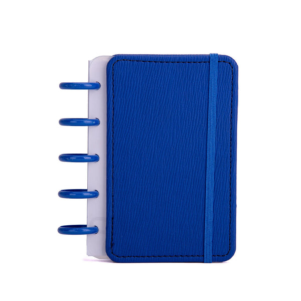 Caderno Smart Mini Pautado com Elástico 80 folhas Azul