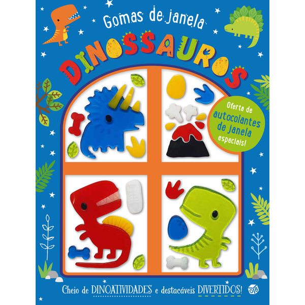 Gomas De Janela - Dinoussauros:Livro De Atividades Com Oferta De Autocolantes de Make Believe Ideas