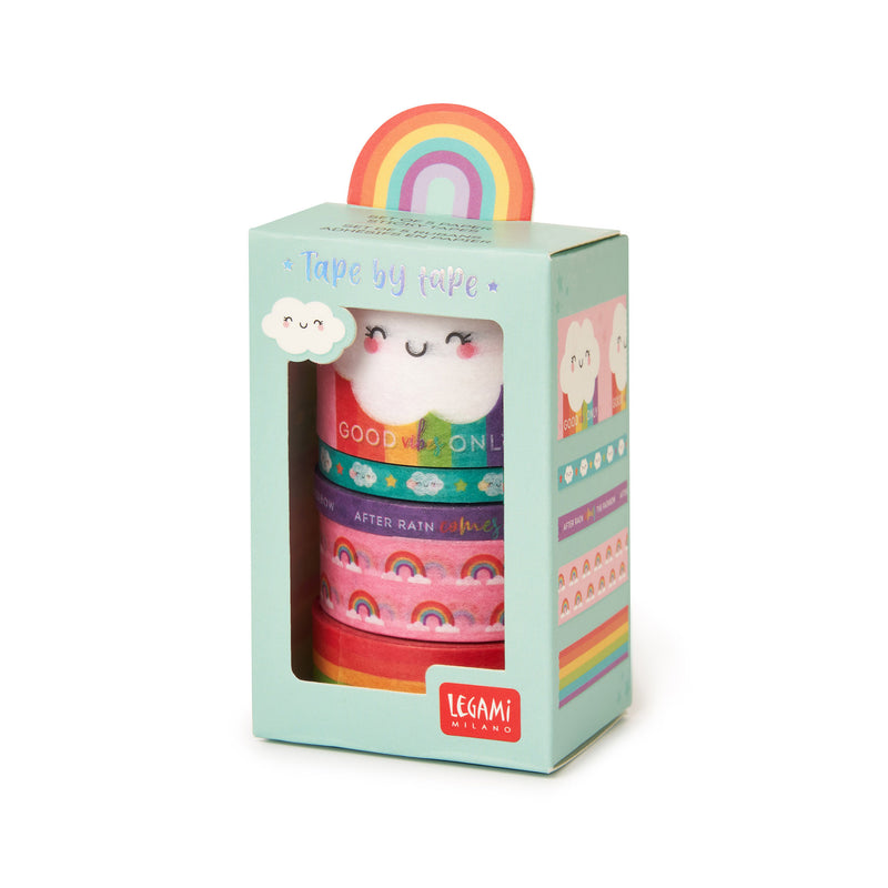 Conjunto 3 Washi Tapes Coloridos - Arco-Íris