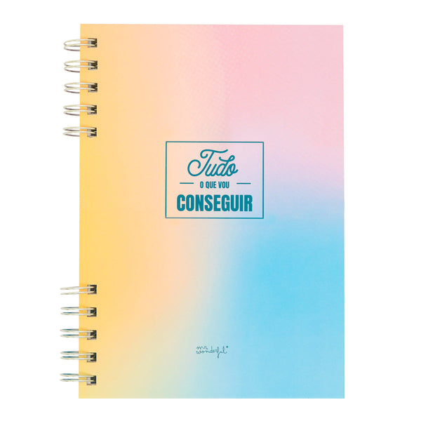 Caderno A5 Rosa - Tudo O Que Vou Conseguir