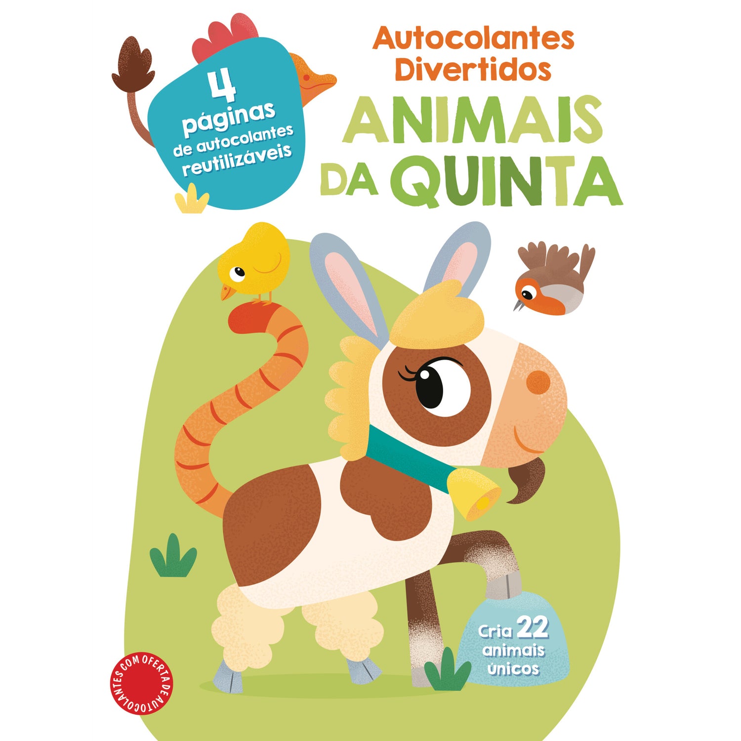 Autocolantes Divertidos - Animais Da Quinta de Yoyo Books