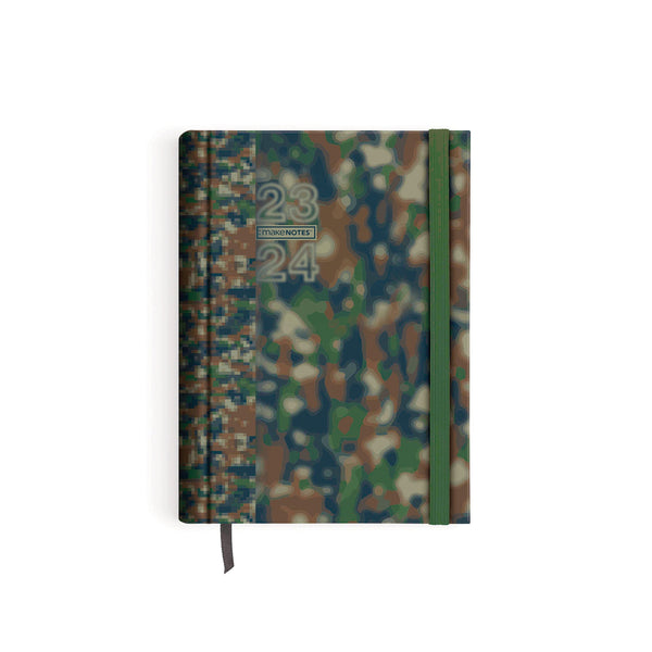 Agenda A5 2024 16 Meses Sem Elast Camouflage