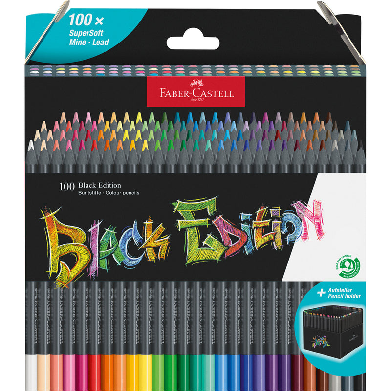Lápis Cor Black Edition 100 Unidades Faber Castell