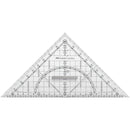 Esquadro Grip Cristal Transparente 22Cm Faber Castell