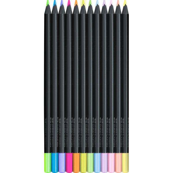 Lápis Cor Black Edition Pastel 12 Unidades