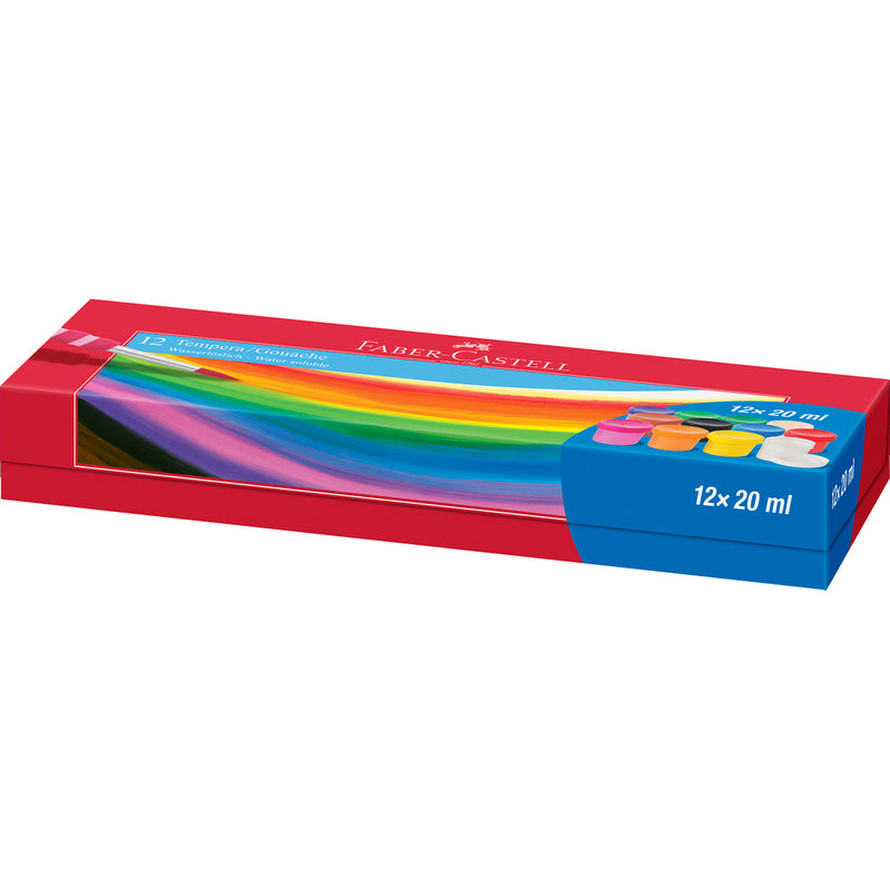 Guache Potes 20Ml 12 Unidades Faber Castell