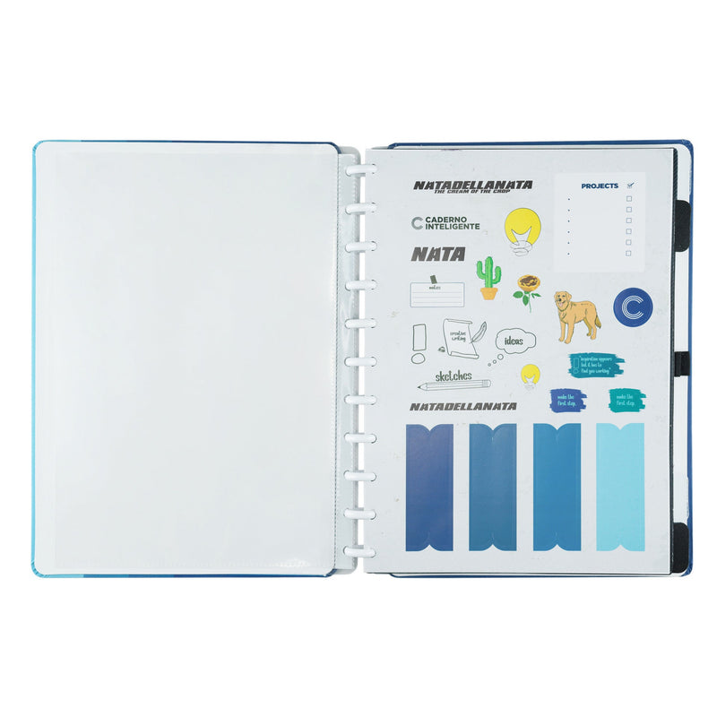 Caderno Grande Blue Creat Journal By Miguel Luz