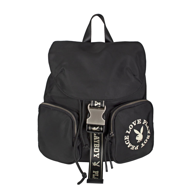 Mochila Peace&Love Black Playboy