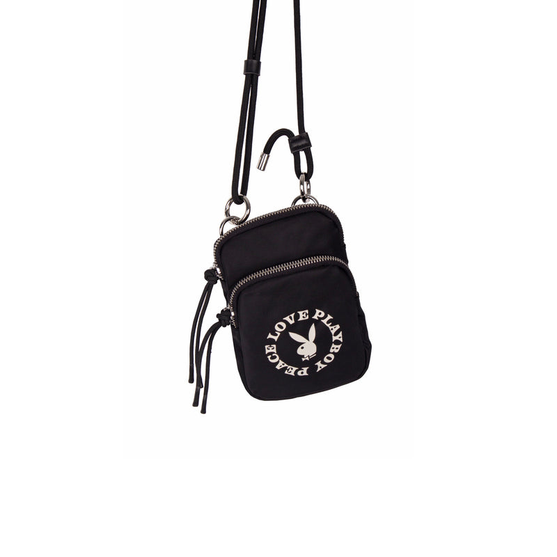 Bolsa Telemovel Peace&Love Black Playboy