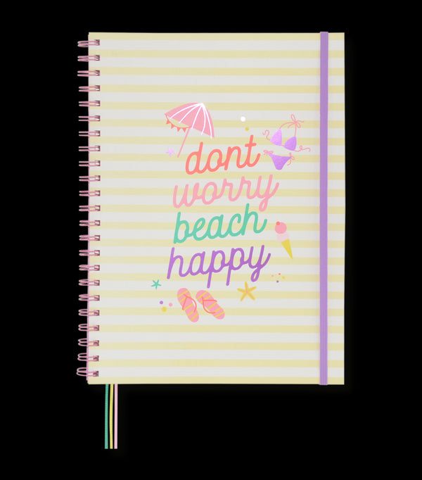 Caderno A4 - Beach Happy