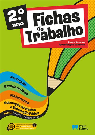 Fichas de Trabalho - 2.º Ano - Fichas de Português, Matemática, Estudo do Meio e Expressões