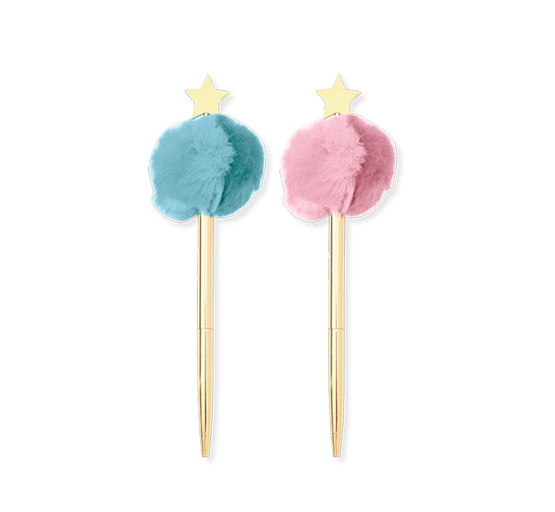Caneta C/Pompom - Galaxy Girl Sortido