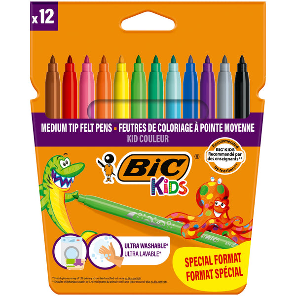 Marcador Colorir Kid Couleur 12Unidades Bic