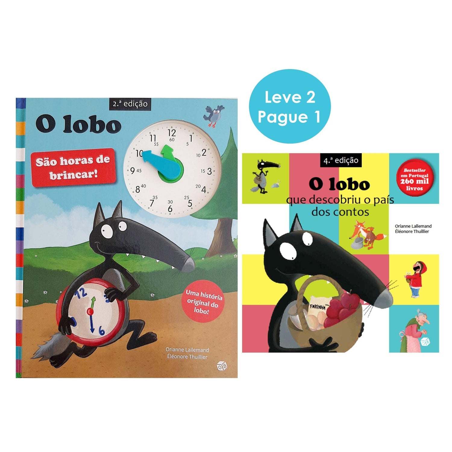 O Lobo São Horas de Brincar! | O Lobo que Descobriu o País dos Contos de Orianne Lallemand