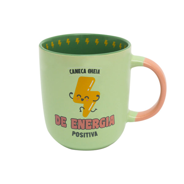 Caneca Cheia De Energia Positiva