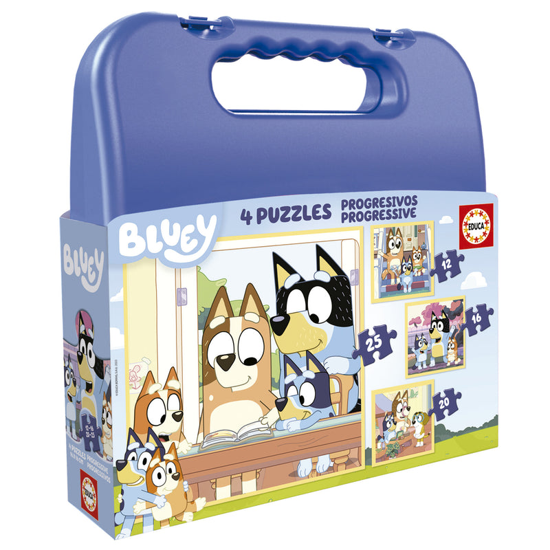 Mala Puzzles Progressivos Bluey Educa