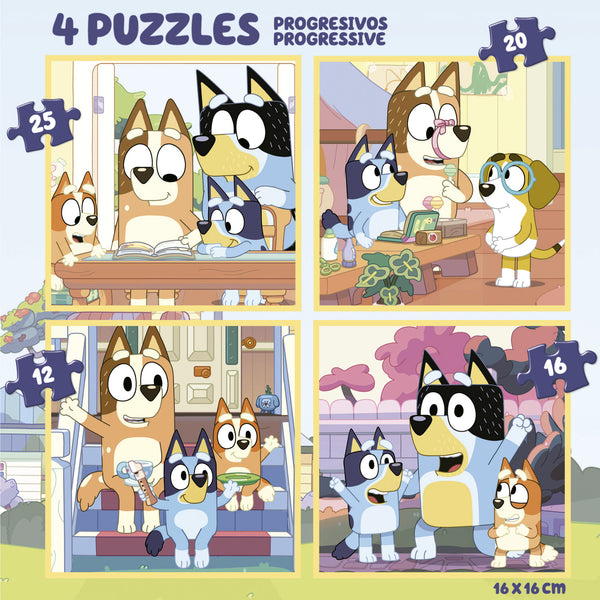 Mala Puzzles Progressivos Bluey Educa