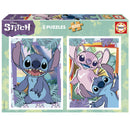 Puzzle 2 x 500 Peças Stitch Educa