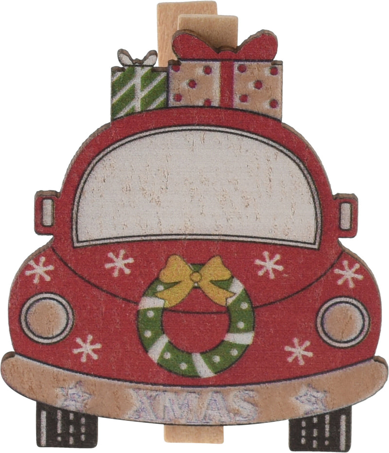 Conjunto 6 Molas Carro Natal Sortido