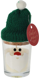 Vela Vidro Com Chapéu Natal Sortido