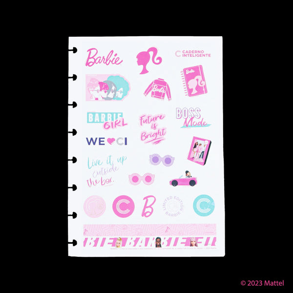 Autocolantes Folha A5 Barbie Caderno Inteligente