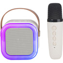 Coluna Bluetooth com Microfone Led