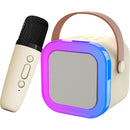 Coluna Bluetooth com Microfone Led