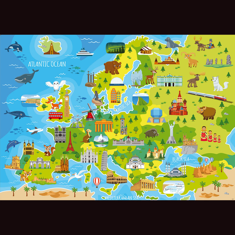 Puzzle 150 Peças Mapa Da Europa Educa
