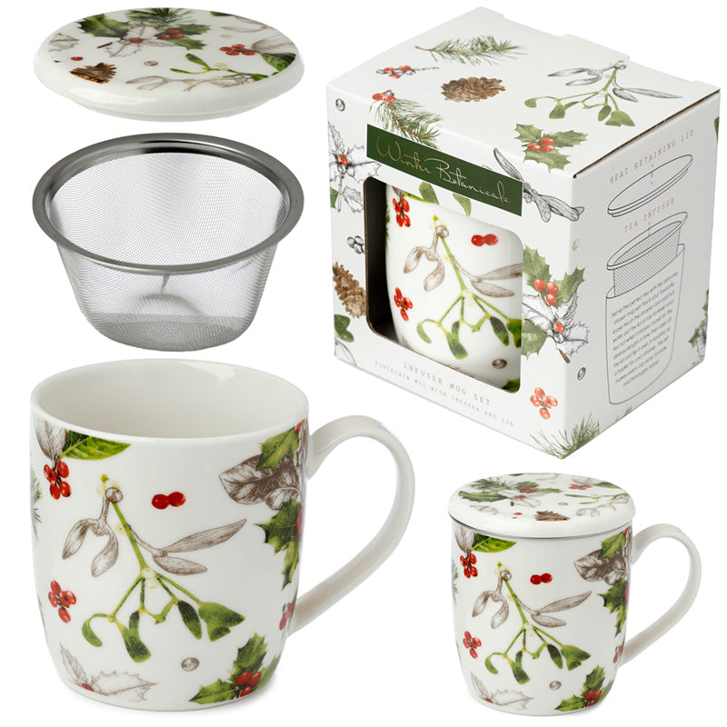 Caneca Com Infusor - Inverno Botânico