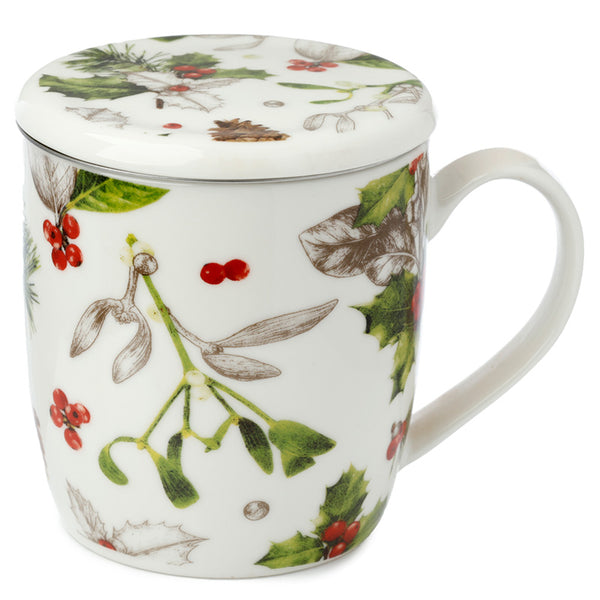 Caneca Com Infusor - Inverno Botânico