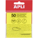 Bloco Notas Aderente Transparente Amarelo 75X75Mm Apli