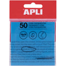 Bloco Notas Aderente Transparente Azul 75X75Mm Apli