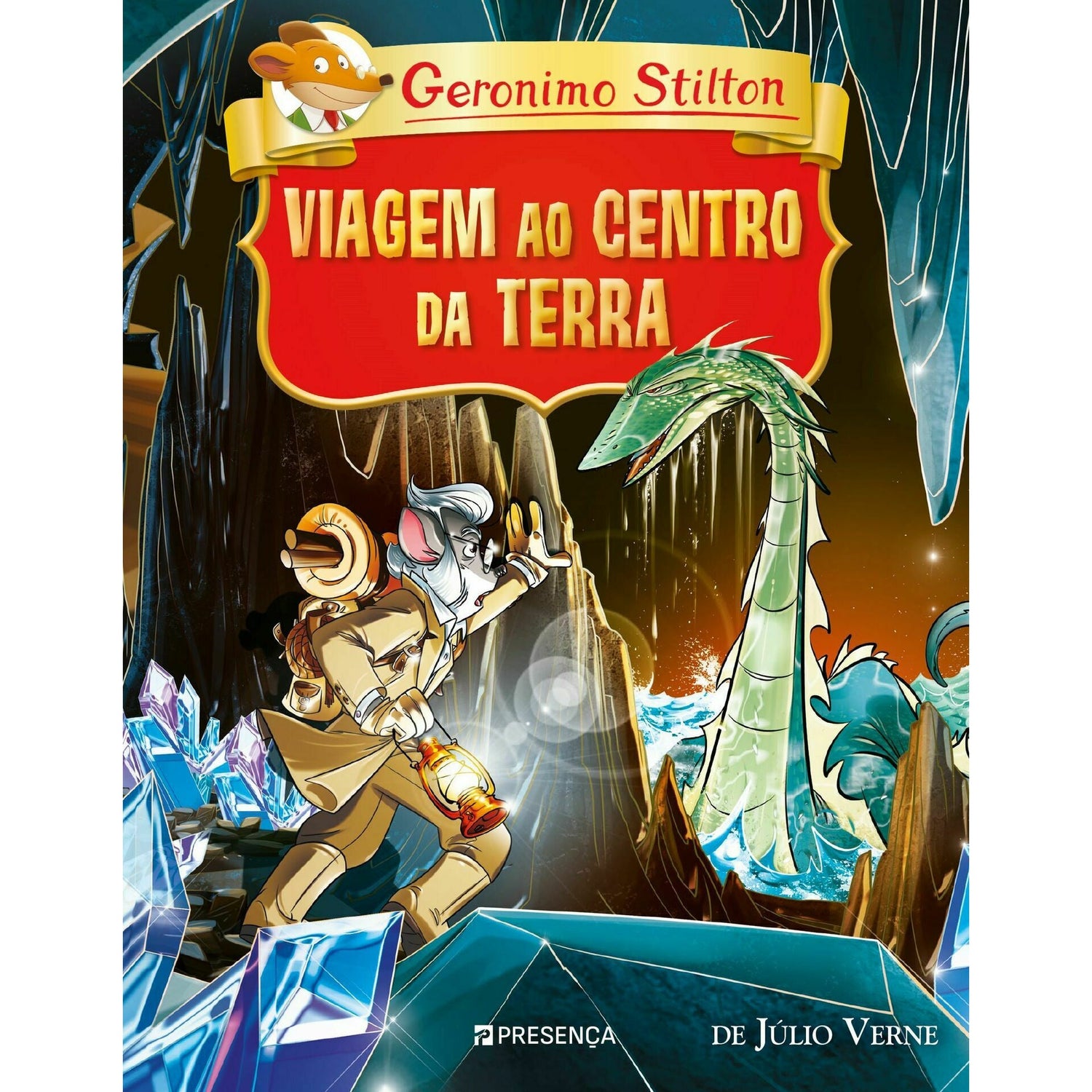 Viagem ao Centro da Terra de Júlio Verne de Geronimo Stilton