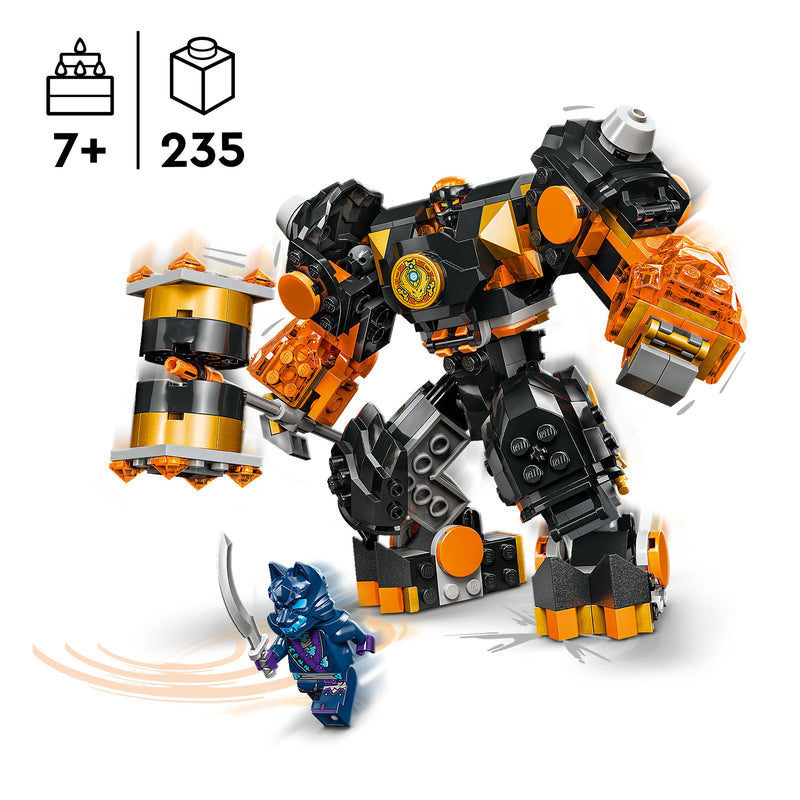 Robô Da Terra Elemental Do Cole Lego
