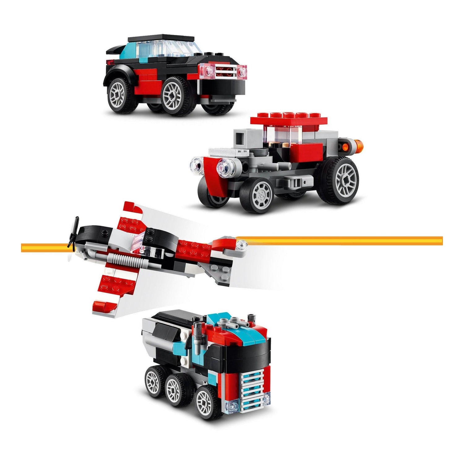LEGO Creator - Camião de Plataforma com Helicóptero - 31146