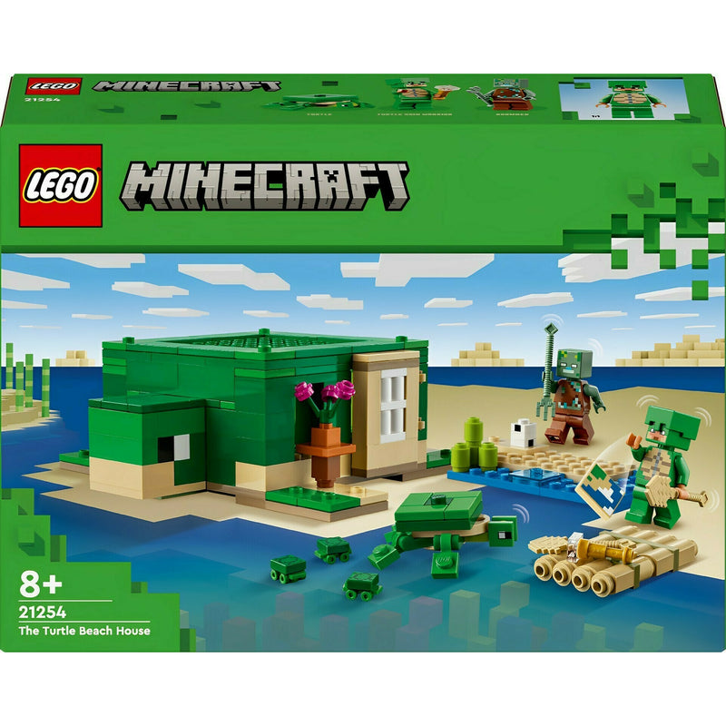 A Casa de Praia Tartaruga Lego-Minecraft