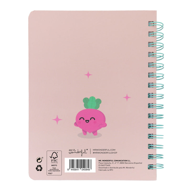 Caderno A5 Squishy - Beterraba