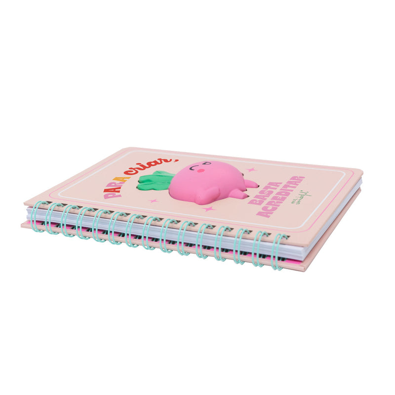 Caderno A5 Squishy - Beterraba