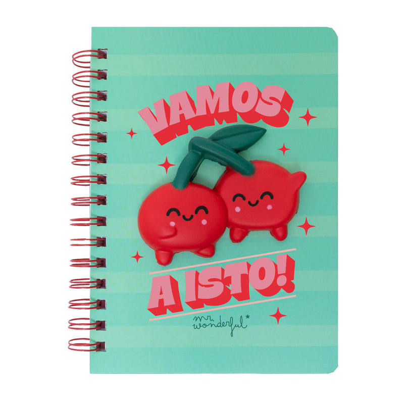 Caderno A5 Squishy - Cerejas