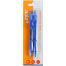 Conjunto 2 Canetas Esferográfica Retrátil 0,7mm Azul